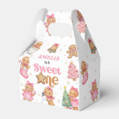 Christmas Cookie Sweet One 1st Birthday Party フェイバーボックス (正面サイド)