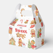 Christmas Cookie Sweet One 1st Birthday Party フェイバーボックス (正面サイド)