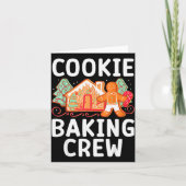 Christmas Cookie Taster Cookie Baking Crew Gingerb カード (正面)