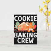 Christmas Cookie Taster Cookie Baking Crew Gingerb カード (黄色い花)