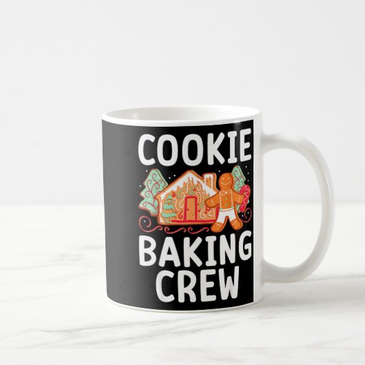 Christmas Cookie Taster Cookie Baking Crew Gingerb コーヒーマグカップ (右)