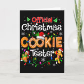 Christmas Cookie Tester Taster Baking Crew Toddle  カード (正面)