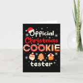 Christmas Cookie Tester Taster Baking Crew Toddler カード (正面)