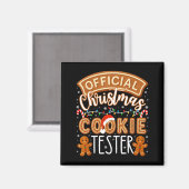 Christmas Cookie Tester Taster Funny Family Baking マグネット (正面/裏面)
