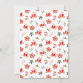 Christmas Cookies and Cocoa Birthday Party Red 招待状 (裏面)