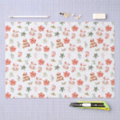 Christmas Cookies and Foliage Red 薄葉紙 (クラフト)