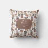 Christmas Cookies and Hot Cocoa Holiday Baking クッション (正面)