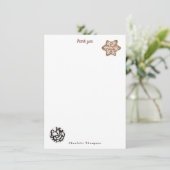 Christmas Cookies and Hot Cocoa Holiday Baking サンキューカード (スタンド正面)