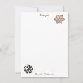 Christmas Cookies and Hot Cocoa Holiday Baking サンキューカード (正面)