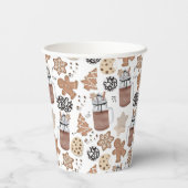 Christmas Cookies and Hot Cocoa Holiday Baking 紙コップ (裏面)