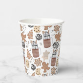 Christmas Cookies and Hot Cocoa Holiday Baking 紙コップ (左)