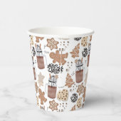 Christmas Cookies and Hot Cocoa Holiday Baking 紙コップ (右)