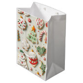 Christmas Cookies and Sprinkles ミディアムペーパーバッグ (正面アングル)