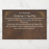 Christmas Cookies Baking Mix Personalized フードラベル (シングルラベル)