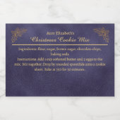 Christmas Cookies Baking Mix Personalized Blue フードラベル (シングルラベル)