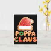 Christmas Cookies Baking Ppa Claus Family Matching カード (黄色い花)