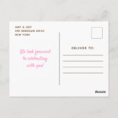 Christmas Cookies Birthday Party Pink and Green ポストカード (裏面)