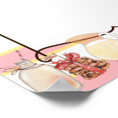 Christmas cookies cake milk holiday bake sale menu ポスター (角)