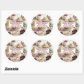 Christmas Cookies Cakes Pies Treats ラウンドシール (シート)