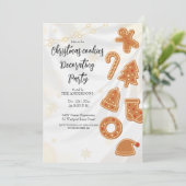 Christmas Cookies Decorating Party invitation  招待状 (スタンド正面)