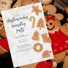 Christmas Cookies Decorating Party invitation  招待状