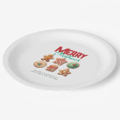 Christmas Cookies Festive Holiday Baking Party ペーパープレート (アングル)