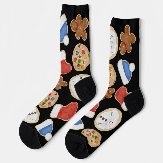 Christmas Cookies Holiday Crew Socks ソックス (左)