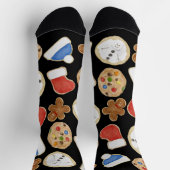 Christmas Cookies Holiday Crew Socks ソックス (上部)
