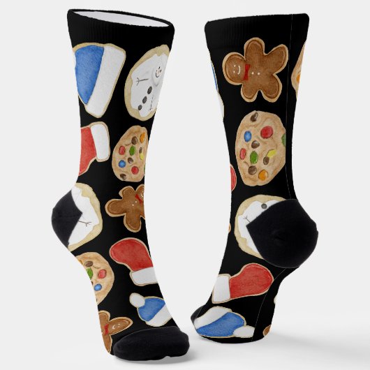 Christmas Cookies Holiday Crew Socks ソックス (傾斜あり)