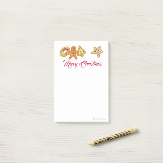 Christmas Cookies Post-it Notes ポストイット (デスク上)