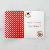 Christmas Cookies Red and Green Merry Christmas シーズンカード (内部)