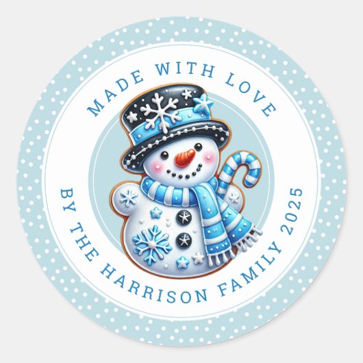 Christmas Cookies Round Stickers ラウンドシール (正面)