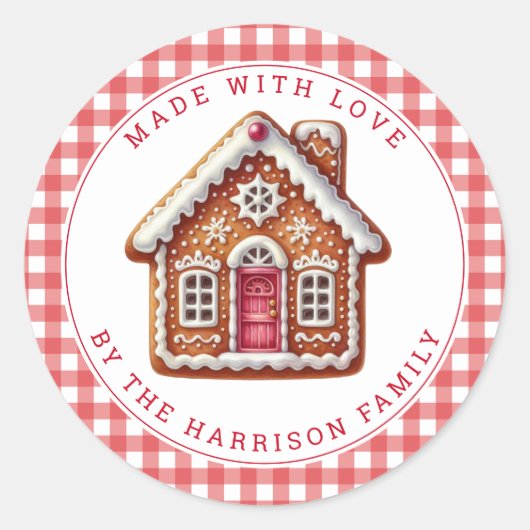 Christmas Cookies Round Stickers ラウンドシール (正面)