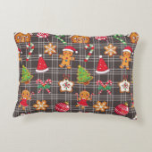 Christmas Cookies Tree Printed Throw Pillow アクセントクッション (裏面)
