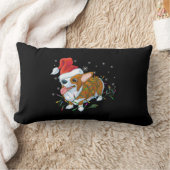 Christmas Corgi ランバークッション (ブランケット)