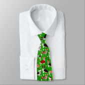 Christmas Corgi Dogs Neck Tie ネクタイ (タイ)