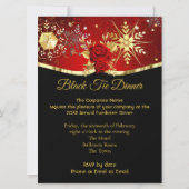 Christmas Corporate Formal Gala Red Tux 招待状 (裏面)