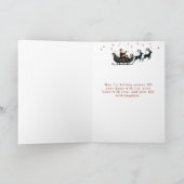 Christmas Country Home Sunset カード (内部)