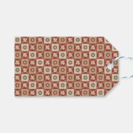 Christmas Country Star Quilt Blocks ギフトタグ