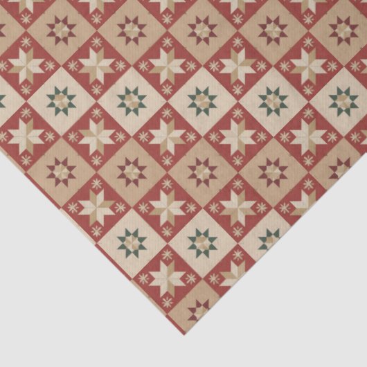 Christmas Country Star Quilt Blocks 薄葉紙 (詳細)