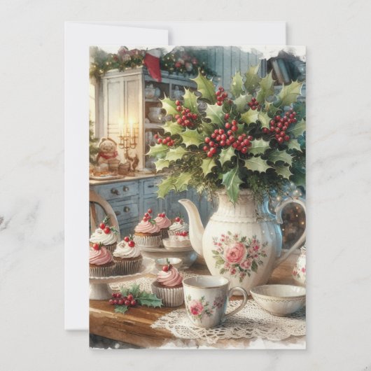 Christmas Country Tea Party  招待状 (裏面)