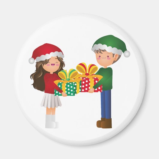 Christmas Couple Magnet マグネット (正面)