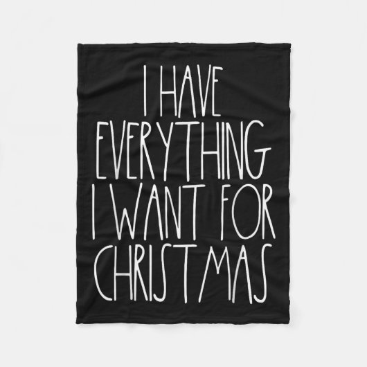 Christmas Couple Shirt Funny Xmas Matching I Have フリースブランケット (正面)