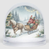  Christmas Couple Sleigh with Horse  (正面)