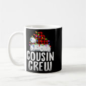 Christmas Cousin Crew Santa Xmas Family Matching P コーヒーマグカップ (左)