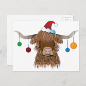 Christmas Cow シーズンポストカード (正面/裏面)