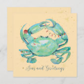 Christmas Crab Beach シーズンカード (正面/裏面)