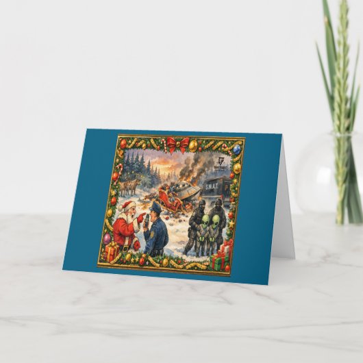 Christmas Crash Greeting Card カード (正面)