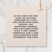 Christmas Cream Green Potted Plants フェイバータグ (裏面)