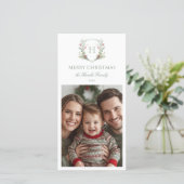 Christmas Crest 2 Photo シーズンカード (スタンド正面)